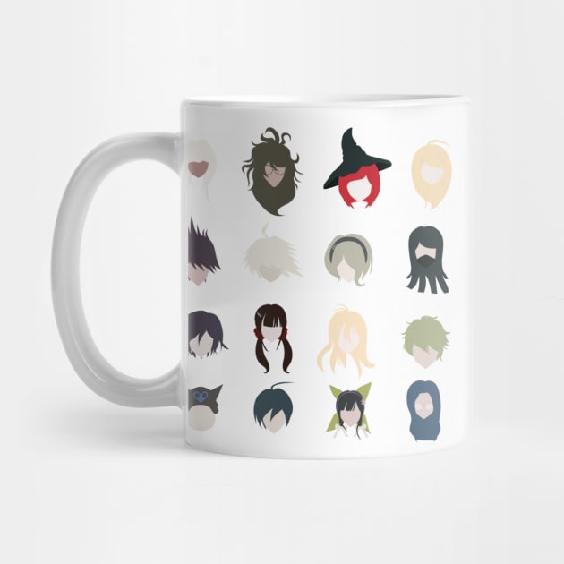 danganronpa v3 cast minimalistic by katanaballs